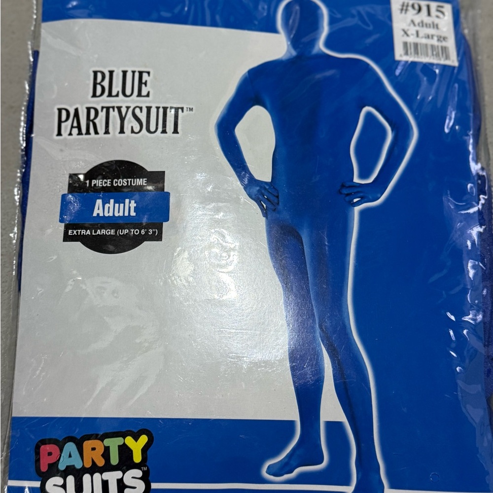 Blue Party Suit Costume Unisex